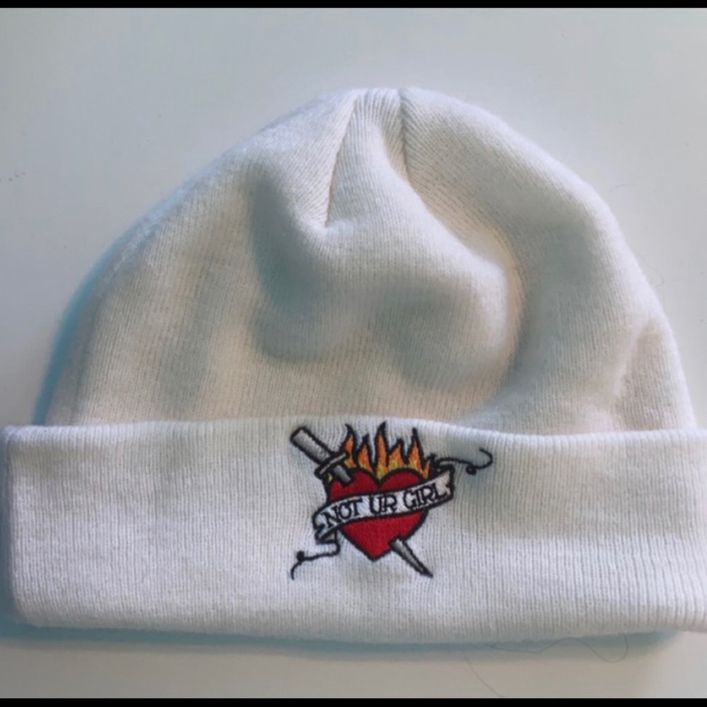 “not your girl” basic beanie